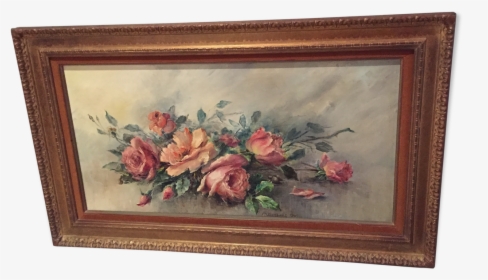 Oil On Canvas Nature Dead Roses"  Src="https - Picture Frame, HD Png Download, Free Download